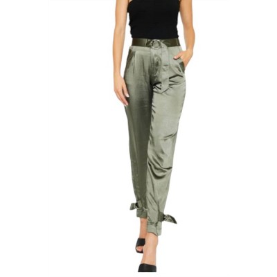 Women's HIGH RISE BELTED JOGGER - KanCan