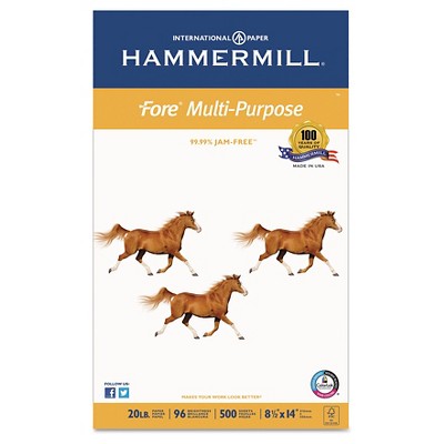 Hammermill¨ Paper, 8.5" X 14", 500 Ct - White