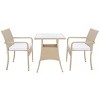 Laban Patio Outdoor Bistro Set  - Safavieh - image 2 of 4