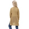 Girl's Open Front Cardigan Long Sleeve Knit Sweaters Kids Lightweight Cute Casual Loose Outerwear Coats with Pockets - 4 of 4