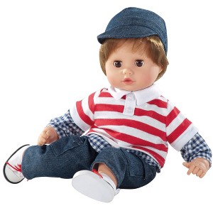 Gotz: 13" Soft Body Baby Doll with Brown Hair and Brown Eyes - 1 of 4