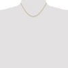 Black Bow Jewelry 1.5mm 14k Yellow Gold Solid Diamond Cut Rope Chain Necklace - 2 of 4