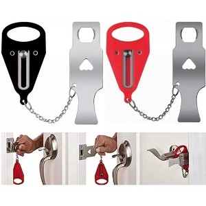 Kitcheniva Portable Door Lock Home Security Anti Theft 2 Pcs - 1 of 4