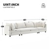 Modern L-Shaped Sectional Sofa, Wide Chenille Couch, Minimalist 5-Seat Set for Living Room. - 2 of 4