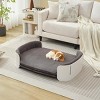 Dog Sofa Bed for Small Dogs and Cats,Elevated Pet Couch with Washable Cover, Indoor Small Dog Sofa for Living Room - LAOTIES - 2 of 4