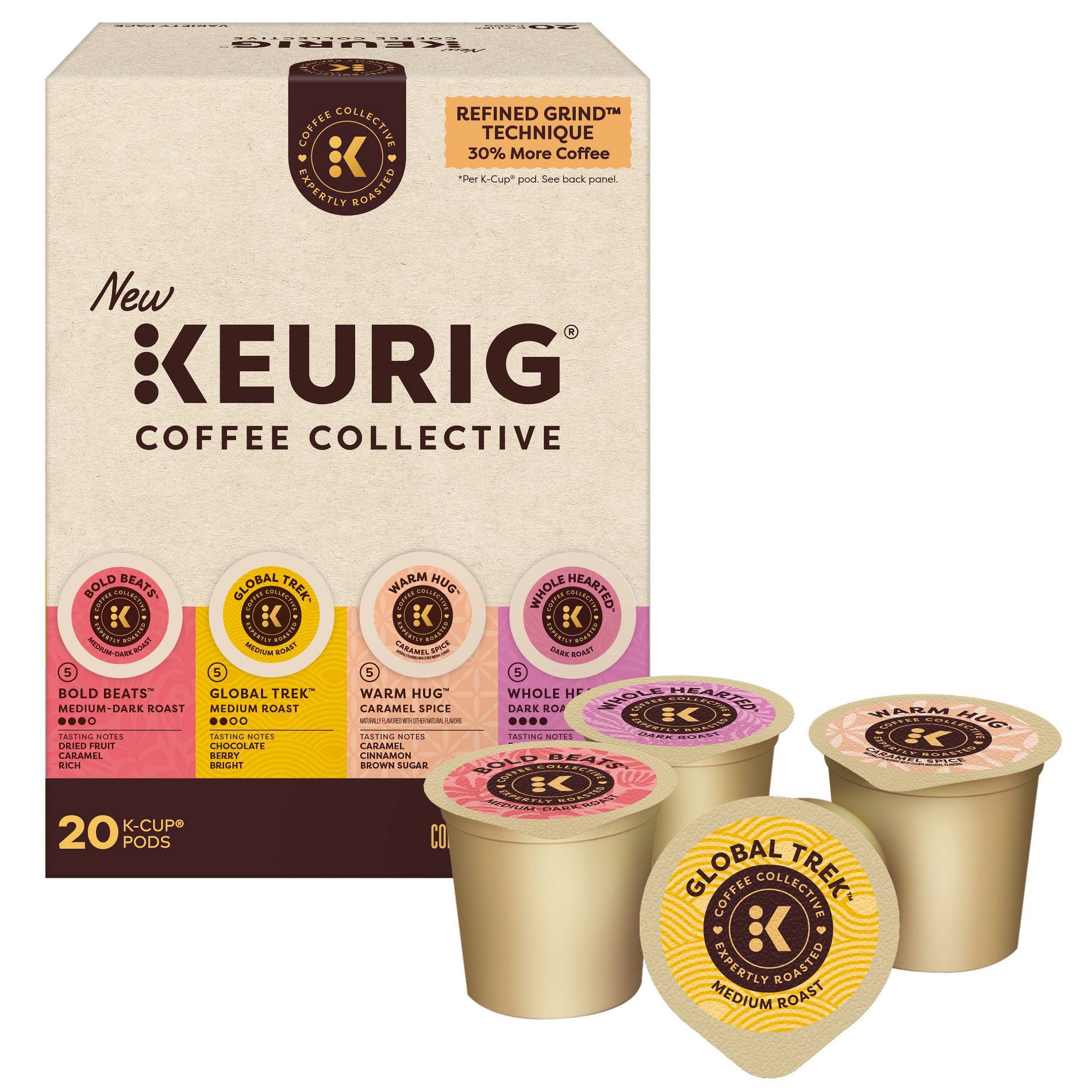 Keurig Coffee Collective Variety Pack Coffee Pods - 20ct
