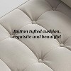 46.5" Storage Bench,Velvet Upholstered Tufted End of Bed Bench with 2 Pillows & Rolled Arms - 4 of 4