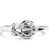 Pompeii3 14K White Gold Knot Solitaire Engagement Ring Setting - 3 of 4