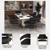 LeisureMod Upholstered Dining Chair Ergonomic Accent Kitchen Chair Padded Open-Back and Side with Stainless Steel Legs Axis Collection - 4 of 4