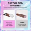 MelodySusie 4Pcs Acrylic Nail Brush Set - Size 8/10/12/14 - 3 of 4