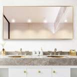 Brenda Oversize Bathroom/Vanity Mirror, Large Full Length Mirror, Leaning against the Wall - The Pop Home