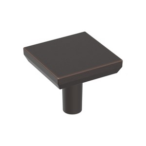Amerock Chamfered Edge 1-1/16 Inch Length Cabinet or Furniture Knob - 1 of 4