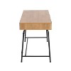 Casper Steel/Wood Computer Desk Black/Brown - LumiSource: Sturdy Metal Frame, Rectangular Top, Storage Drawer - 2 of 4