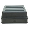 SKB Roto Rack/Mixer Top Console, 10U Slanted Rackmount with Steel Threaded Rails, Hard Lid and Doors, and Side Access Ports, Black - 4 of 4