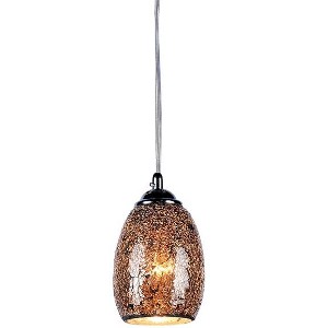 Chloe Lighting Melia Mosaic 1 Light Ceiling Mini Pendant 4.8" Shade - 1 of 2