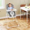 Foldable High Chair, Easy Clean Compact Highchair with Removable Adjustable Tray and PU Seat Cushion, 5-Point Safety Belt for Babies and Toddlers - 3 of 4
