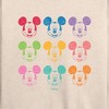 Women's - Disney - Mickey Mouse Face Grid Lightweight French Terry Wide Neck Long Sleeve Shirt - 2 of 4