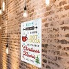 Lomsoe Christmas Metal Signs Let's Bake Stuff Drink Hot Cocoa Tin Sign Vintage Print Art Poster Ornaments Wall Decor Xmas Novelty Gift 8X12 Inch - 4 of 4