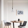 PAKOKULA 60-Watt 1-Light Gold Oval Pendant Light with Clear Seed Glass - 3 of 4