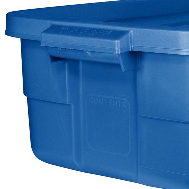 Rubbermaid Roughneck 10 Gallon Rugged Storage Tote in with Lid and Handles for Home, Basement, Garage, (6 Pack), 4 of 6