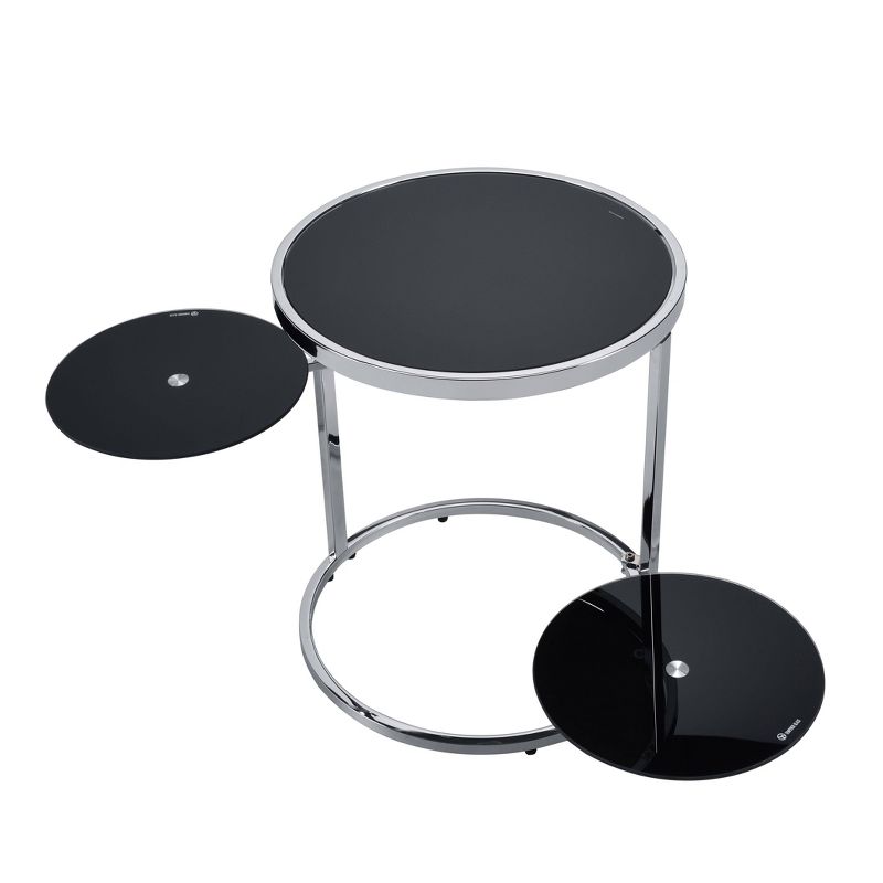 Lynch Side Table Black/Chrome - Acme Furniture, 6 of 7