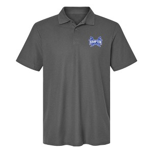 Men's Hampton University Primary Logo Cotton Polo Short Sleeve T-Shirt - 1 of 4