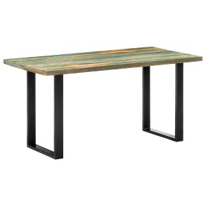 vidaXL Dining Table 63 in.x31.5 in.x29.5 in. Solid Reclaimed Wood - 1 of 4