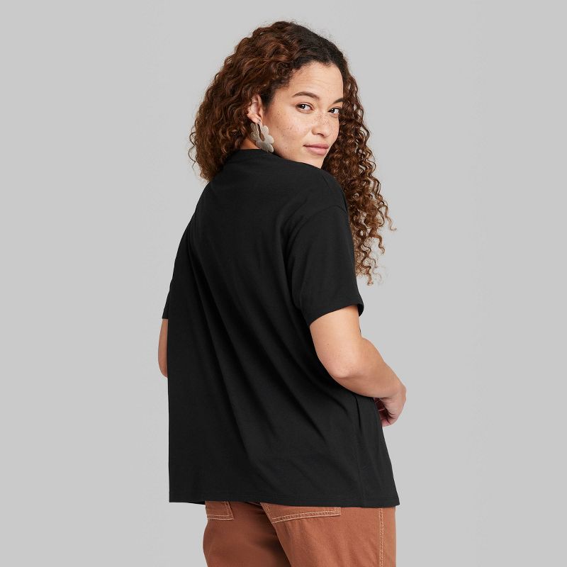 Women's Elbow Sleeve Oversized T-Shirt - Wild Fable™, 4 of 5