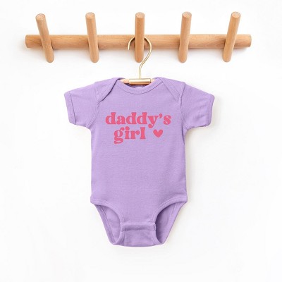 The Juniper Shop Daddy's Girl Heart Baby Bodysuit