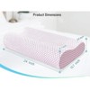 LISM Ergonomic Cervical Neck Pillow,Memory Foam Bed Pillow for Side Back Stomach Sleepers - 2 of 4