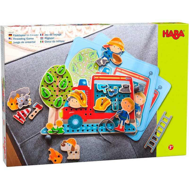 HABA Fire Engine Rescue Themed Threading Game, 1 of 10