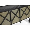 XINGHANZHENXUAN Foldable Extended Wagon, Utility Garden Cart with Big All-Terrain Beach Wheels, Drink Holders - 4 of 4