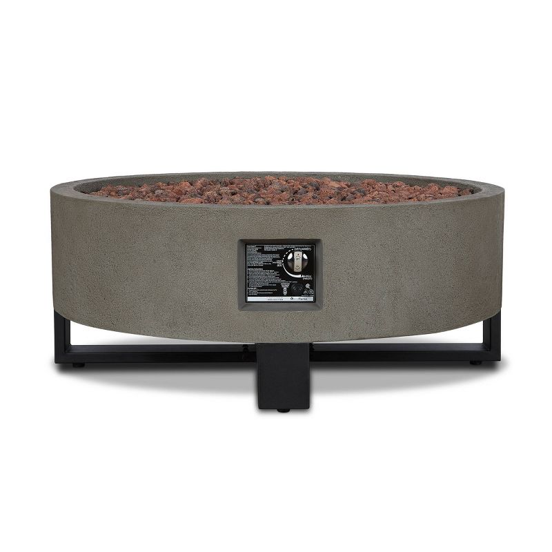 Idledale Propane Fire Bowl - Glacier Gray - Real Flame, 4 of 6