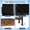 55" Fabric Dresser with 14 Drawers, 2 Shelves & Side Pocket, Sturdy Steel Frame, Wood Top, Anti-Tip Kit for Bedroom and Living Room - 4 of 4