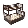 Okak 76IN Twin Over Full Bunk Bed with Storage Drawers, Kids Bunk Beds with Safety Guardrail and Ladder, Bed Frames for Living Room, Kids Room - 4 of 4