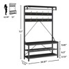 40''Coat Rack, 3-in-1 Hall Tree with Shoe Bench - 2 of 4