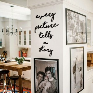 Sussexhome This Is Your World Metal Wall Art - 10-Piece Inspirational Quote Decor 39.3" (L) x 17.7" (W) - 1 of 4