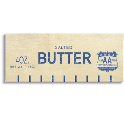 Stupell Industries Vintage Salted Butter Canvas Wall Art