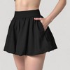 Anna-Kaci Women's High Waist Pleated Mini Skirt with Wide Waistband and Side Pockets - 4 of 4