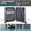 Luupatchy PC+ABS Aluminum Frame Zipperless Checked Luggage Hard Shell Suitcase with TSA Lock Double Spinner Wheels - 4 of 4