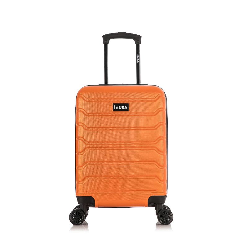 InUSA Trend Lightweight Hardside Large Checked Spinner Suitcase, 3 of 8
