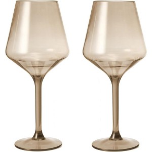 The Wine Savant Italian Muted Colored Crystal Cocktail Glasses, Perfect for All Celebrations, Unique Style & Home Decor - 6 pk - 1 of 1