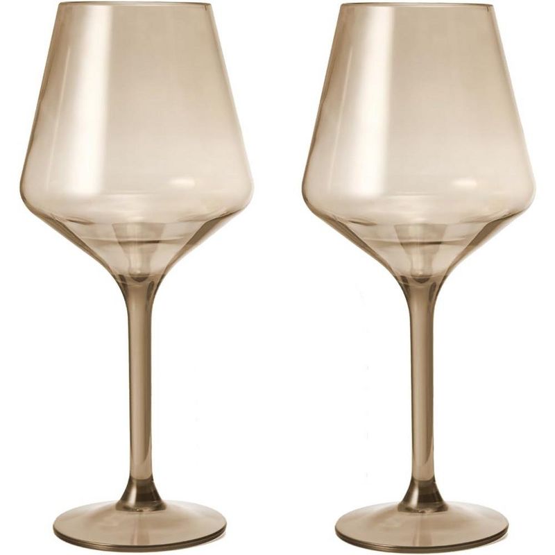 The Wine Savant Italian Muted Colored Crystal Cocktail Glasses, Perfect for All Celebrations, Unique Style & Home Decor - 6 pk, 1 of 2