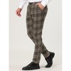 Lars Amadeus Men's Dress Plaid Formal Slim Fit Printed Business Checked Trousers - 2 of 4
