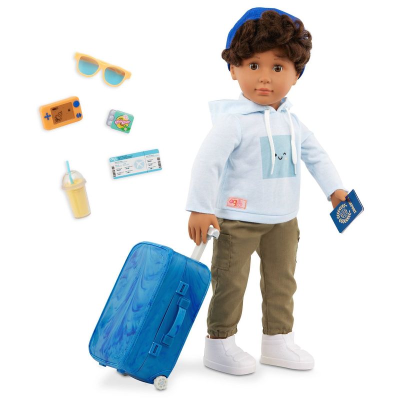 Our Generation Milo 18&#39;&#39; Boy Doll Luggage &#38; Travel Accessories Set, 1 of 6