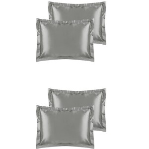 Unique Bargains Satin Soft Envelope Closure Pillowcase Covers 4 Pcs - 1 of 4