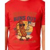 Fourth Of July Men's Suns Out Buns Out Hot Dog BBQ Funny T-Shirt - 4 of 4