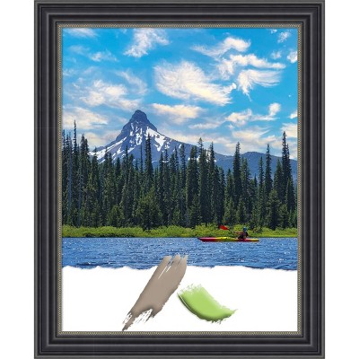 11"x14" Opening Size Stylish Wood Picture Frame Art Black - Amanti Art