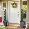 poetree 3/4/5 Ft Artificial Boxwood Spiral Topiary Trees, Artificial Plants Outdoor Spiral Faux Potted Trees Set of 2 - 3 of 4