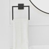 Bath Towel Ring Bathroom Hand Towel Holder Stainless Steel Square Towel Hangers Wall Mounted - 4 of 4